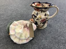 A Royal Doulton figure - Pauline HN 2241 and Masons Mandalay jug
