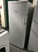 A Hotpoint Future upright fridge