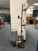 A three way floor lamp,