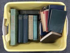 A collection of books including Arthur Mee's volumes, New Century Library books etc.