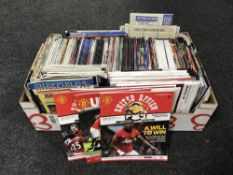 A box of late 20th and 21st century football programmes - various