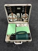 A cased Sirram picnic set