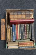 A box containing nineteenth century and later volumes,