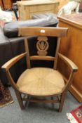 A pair of nineteenth century continental children's chairs,