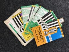 Fifteen late 1960's European football programmes mainly NUFC, 68,