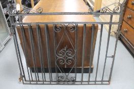 A pair of wrought iron gates