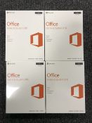 Four copies of Microsoft Office Home and Student 2016 for Mac,