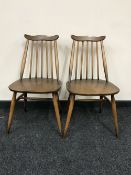 A pair of Ercol dining chairs