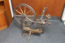 A spinning wheel