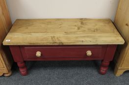 A Chinese carved hardwood plant pedestal with rouge marble top,