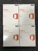Four copies of Microsoft Office Home and Student 2016 for Mac,