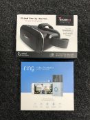 A Ring Video Doorbell boxed,