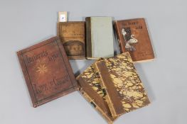 Six antiquarian volumes including, two volumes 'Our Antipodes',