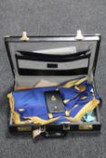 A case containing Freemasons regalia