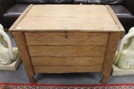 An antique rustic farmhouse box,