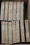 A box containing thirteen early nineteenth century volumes 'History of England' by Hume and