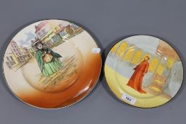 A Royal Doulton plate, 'Sairey Gamp', number D6327, together with a Royal Doulton plate,