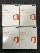 Four copies of Microsoft Office Home and Business 2016 for Mac,