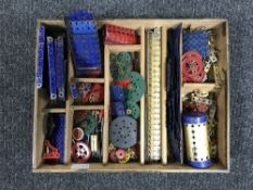 A box of vintage Meccano
