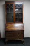 An Edwardian mahogany bureau bookcase