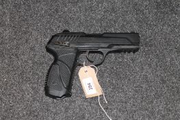 A Gamo PT-85 blow back .