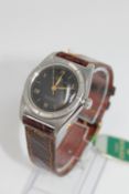 A Gents stainless steel Rolex Oyster Perpetual 'Bubbleback' centre seconds wristwatch, ref; 3372,