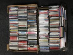 Two boxes of CD's,