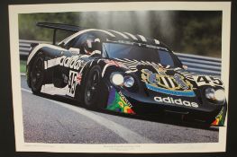 After Gavin Macleod : Newcastle United Lister Storm GTL, reproduction in colours, numbered 104/500,