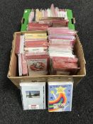 Two boxes of greetings cards