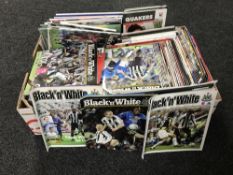 A box of late 20th and 21st century football programmes - various,