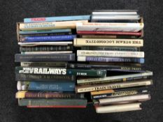 A box of books (trains)