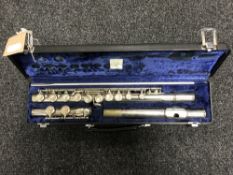 A cased Boosey and Hawkes Emperor Flute