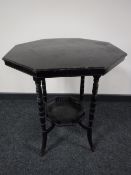 A Victorian octagonal occasional table