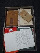 Two boxes of mid 20th century and later fire safety books and magazines