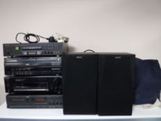 A Sony audio video control centre, Arbater karaoke CD player, digital key controller,