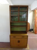 A teak G plan bookcase,