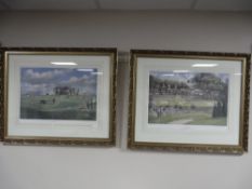 Two limited edition golfing prints - The 18th green at St Andrews and The Ryder Cup by S E