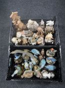 Two boxes of figures - Kingfishers,