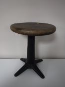 A mid 20th century Singer machinist's stool