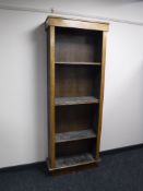 Set of oak open shelves