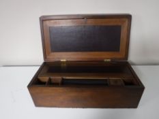 A Victorian style mahogany writing box