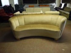An early twentieth century shaped settee CONDITION REPORT: Approximately 70cm high,
