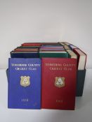 Twenty eight mid twentieth century and later volumes Yorkshire Cricket Club