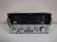 A Eddystone model EC10 mk2 HAM radio with aerial