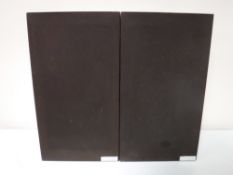 A pair of late 20th century teak cased Mission speakers