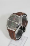 A gents vintage Rado Green Horse Automatic Calendar Wristwatch,