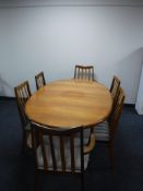 A teak G Plan extending table,