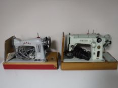 Singer and Jones electric sewing machines (2)