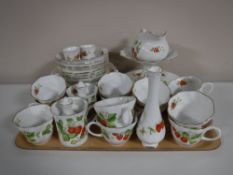 Four trays containing approximately one hundred and thirty six pieces of Queens Virginia Strawberry