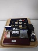 A collection cufflinks including Wedgwood, Magic Roundabout, Swarovksi,